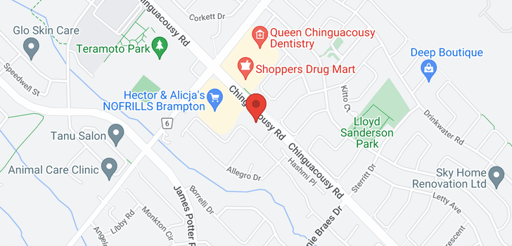 map of 8906 Chinguacousy Rd